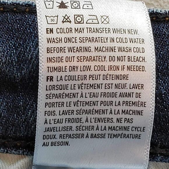 American Eagle AE Jeans Mens Size 28x30 Blue Dark Wash Slim AirFlex Temp Tech - Picture 10 of 12